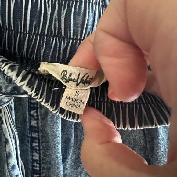 Blue Velvet extreme wide leg patchwork star jeans size small - Picture 6 of 13